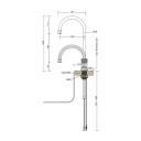 Quooker Classic Nordic Round Kran Krom