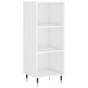 vidaXL Skjenk høyglans hvit 34,5x32,5x90 cm konstruert tre