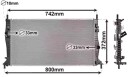 VAN WEZEL 18002596 Radiator motorkjøling