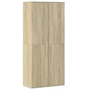  Skoskap sonoma eik 80x39x178 cm sponplate