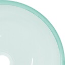 vidaXL Servant herdet glass 35x12 cm frostet