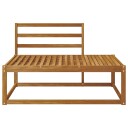  Utendørs end sofa Naturlig 115 x 83 x 73 cm Solid akasietre