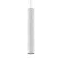 Lindby pendellampe Linaro, 40 cm, hvit, 1-faset, Ø 6 cm