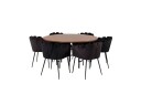 Venture Home Copenhagen Spisegruppe 140 cm Rund med 6 Limhamn Stoler Sort