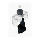 Anna Bülow Anna Bülow poster Black Marble 50x70 cm