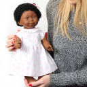Miniland Dukke m. Downs syndrom Jente sort hår 40 cm