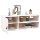 vidaXL Veggskap hvit 80x30x30 cm heltre furu