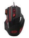 Esperanza MX201 WOLF - mouse - USB - red - Mus - Optisk - 7 - Rød