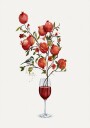 Pomegranate In a Glass of Wine Plakat Plakat / 70x100cm