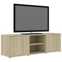 vidaXL TV-benk sonoma eik 120x34x37 cm sponplate