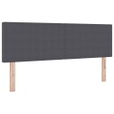 LED Hodegavl med LED lysstrimler Mørkegrå 144 cm Corduroy stoff