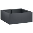 vidaXL Støttemur 4 stk. 100 x 100 x 40 cm Stål Antrasitt