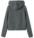 LMTD Nlfnulo Ls Short Knit W. Hood - Grey - 158-164