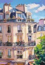 Paris Building Plakat Plakat / 50x70cm