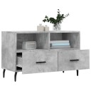 vidaXL TV-benk betonggrå 80x36x50 cm konstruert tre