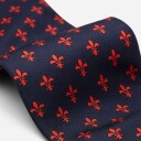 Ferner Jacobsen Silk Tie - Blue-Red Giglio Blå OS