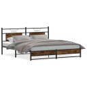  Sengeramme i metall uten madrass røkt eik 180x200 cm 3325109