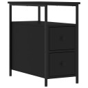 vidaXL Nattbord svart 30x60x60 cm konstruert tre