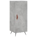 vidaXL Skjenk betonggrå 34,5x34x90 cm konstruert tre