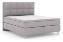 Select No 6 Komplett Sengepakke 180x200 Fast/Medium Watergel   Lysegrå/Metallben