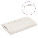 vidaXL Erstatningsstoff for hengeparasoll sandhvit 300 cm