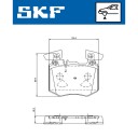 Bremseklosser SKF VKBP 81361