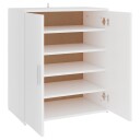 vidaXL Skoskap hvit 60x35x70 cm sponplate