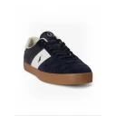 Polo Ralph Lauren Court Vulc Leather Suede Sneaker   HUNTER NAVY/DECKW   41