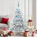 Kunstig sammensatt juletre med 150 LED med stativ 150 cm PVC