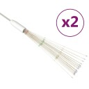 vidaXL Utendørs julelys kinaputter 2stk flerfarget 20 cm 280 lysdioder