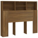 vidaXL Sengegavlskap brun eik 120x19x103,5 cm