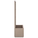 Plantekasse med espalier brun 80x36x140 cm PP