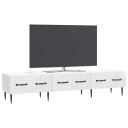 TV skap Høgglans hvit 147 x 34,5 x 30 cm Konstruert tre