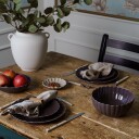 Nova Lilly Frokostservise Plomme til 2 personer
