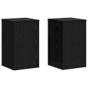  Plante Stativ 2 stk Svart Eik 30x30x50 cm Ingeniørtre