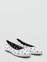 Mango Die-Cut Ballerinas - White - 38