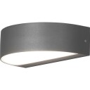 Konstsmide Monza vegglampe m/husnummer - Mørkgrå