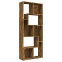 vidaXL Bokhylle r?kt eik 67x24x161 cm konstruert tre