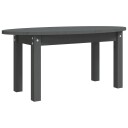 vidaXL Salongbord grå 80x40x35 cm heltre furu