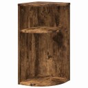 vidaXL Avlastningsbord Røkt eik 29,6 x 29,6 x 60 cm Konstruert tre