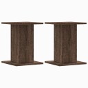  Plantestativer 2 stk brun eik 30x30x40 cm konstruert tre