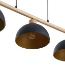 Lindby Tirzana hengelampe, 3 lyskilder, svart
