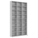  CD skap grå sonoma 102x23x177,5 cm konstruert tre
