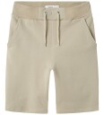 name it Nkmhonk Swe Long Shorts Unb Noos Beige 164