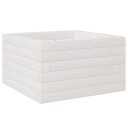 Hageplantekasse hvit 40x40x23 cm heltre furu