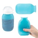 SQUEASY Klemmeflaske i silikon 180ml Blå