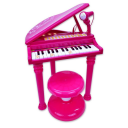Bontempi Elektronisk Piano Med Mikrofon Rosa Musikkinstrumenter 103072