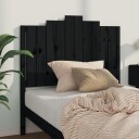 vidaXL Sengegavl svart 106x4x110 cm heltre furu