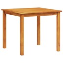  Utendørs spise sett 3 pcs Naturlig tre 90 x 90 x 74 cm