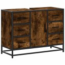  Servantskap røkt eik 80x33x60 cm konstruert tre 8721102843402